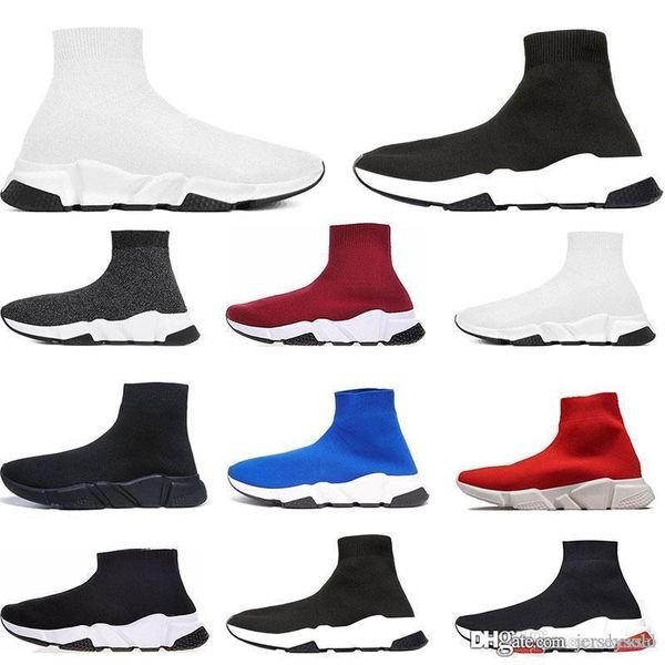 

2019 new paris men women shoes socks shoes speed trainers running shoes brand designer sport sneakers casual shoe size 36-45