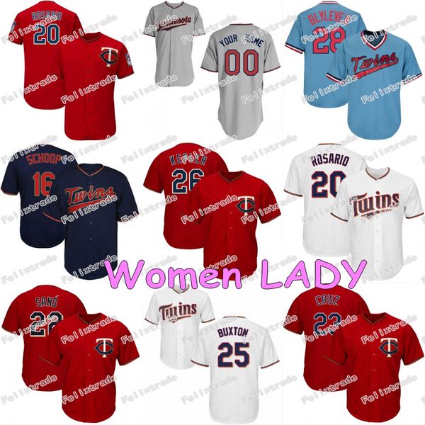 

Womens LADY Twins Jersey Max Kepler Minnesota Eddie Rosario Jorge Polanco Jonathan Schoop Nelson Cruz C.J. Cron Marwin Gonzalez Miguel Sano