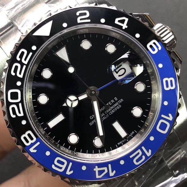 

Hot Sale Quality Men 2813 Automatic Movement 116710 GMT Batman Ceramic Sapphire Dial Master 2 Jubilee Bracelet Watch Mens Watches
