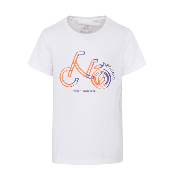 

beaume child's camping hiking t-shirts short sleeve round with fashion print fee82129, Gray;blue