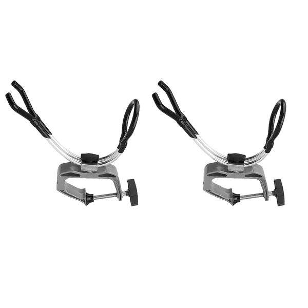 

2pcs adjustable boat kayak yacht fishing rod holder racks clam max 5cm