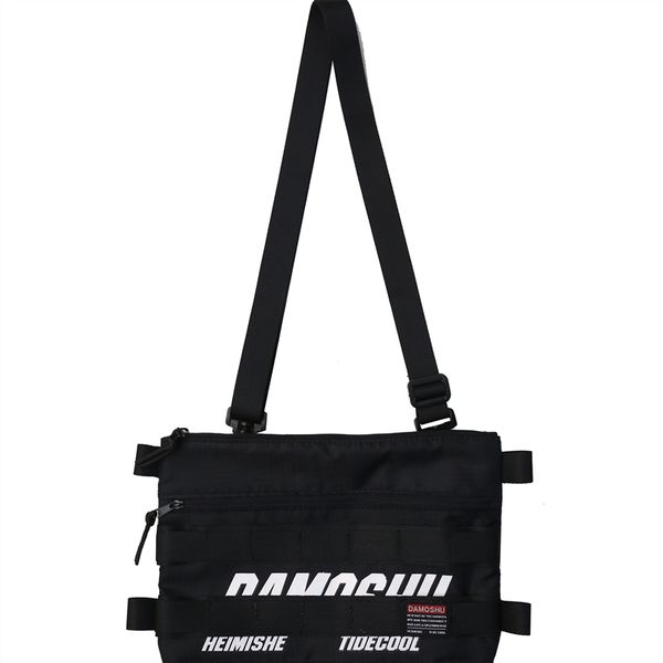 

fashion brand casual slung can double shoulders men and women wild couple street hip hop tooling shoulder bag nightclub bag