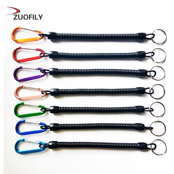 

fishing lanyards boating ropes retention string fishing rope with camping carabiner secure lock fishing tools accessories