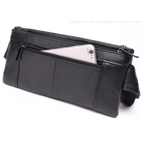 

pu leather waist bag shoulder bag hip purse adjustable belt strap casual pouch outdoor day bag