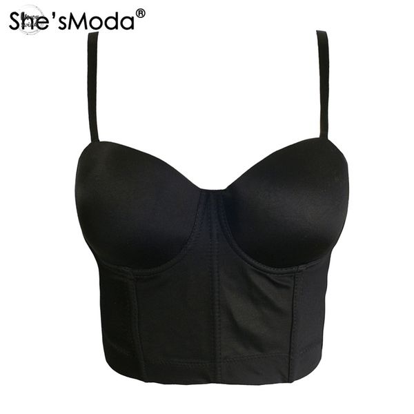 

bustier basic smooth spandex push up bralet womens bra cropped vest plus size drop shipping, White