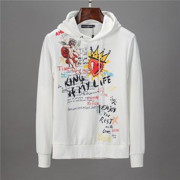 

new men's d & g luxury hoodie sweatshirt men's women's sweater hoodie pullover luxury brand hoodie streetwear fashion sweatsh, Black;brown