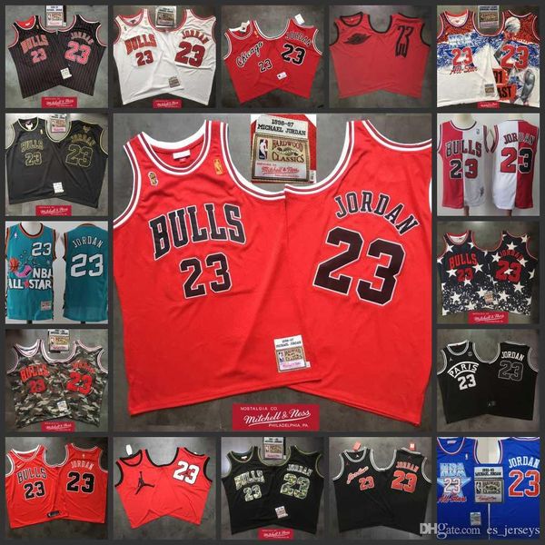 

retro men chicago bulls 23 michael jordan swingman jersey shooting classics mitchell & ness nba basketball jerseys, Black