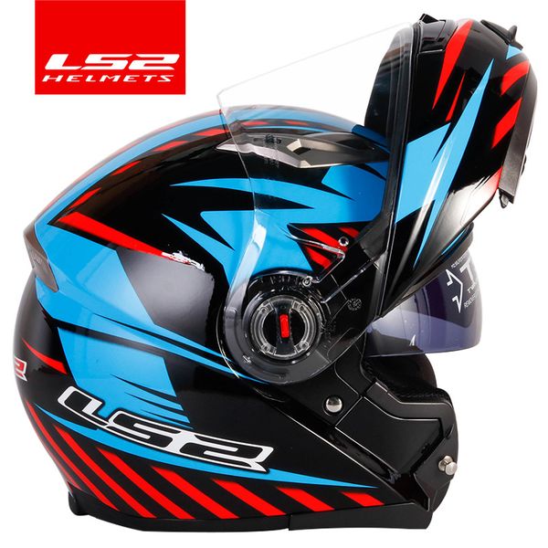 

ls2 ff370 motorcycle helmet dual visor full face helmet casco ls2 flip up open face casque moto ece approved