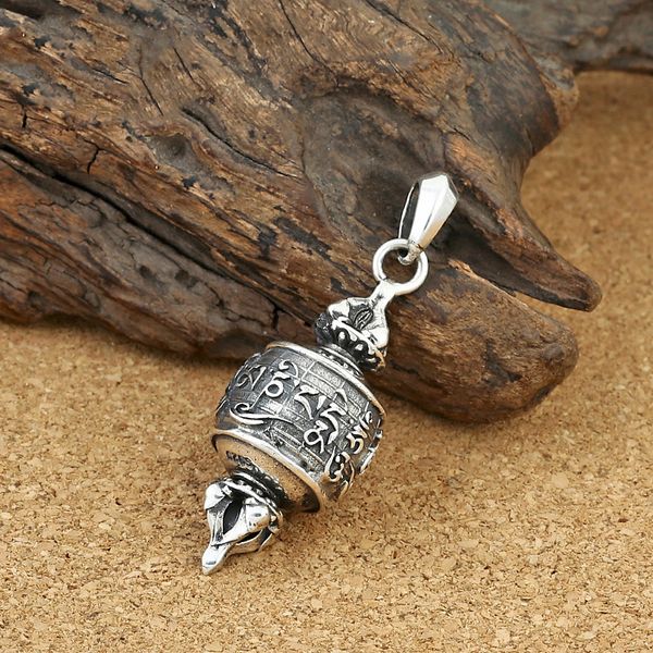 

100% 925 silver тибетский om мани падме хум дордже подвеска винтажная серебро om дордже подвеска буддийские ювелирные подарки