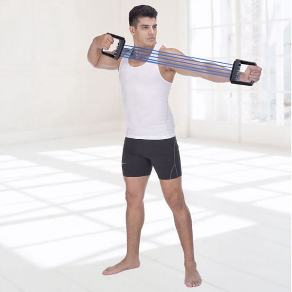 

latex resistance band training body exercise yoga tubes drawstring chest expander pilates fitness with pouch 77