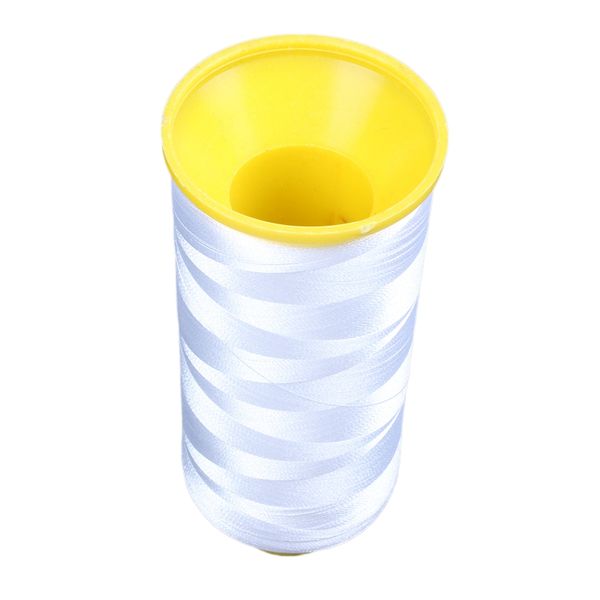 

new 5000m cones bobbin thread filament polyester for embroidery machine (white, Black;white