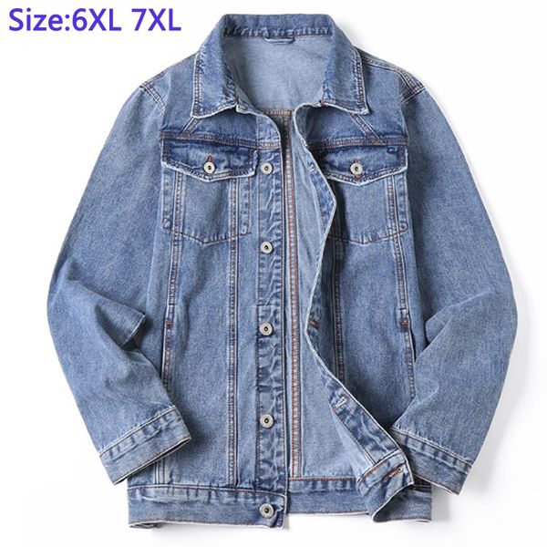 

6xl 7xl jackek для мужчин джинсовая толстая повседневная супер большое пальто высокое качество мужская джинсовая куртка хлопок плюс размер x, Black;brown