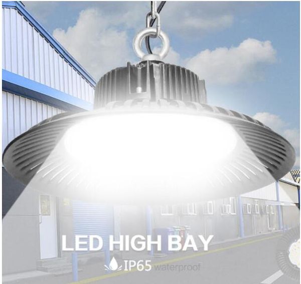 

high bay light led 50w 100w 150w 200w ufo 6000k 20000lm ip65 ac85-265v led flood light aluminium mining highbay lamps 5 year warranty