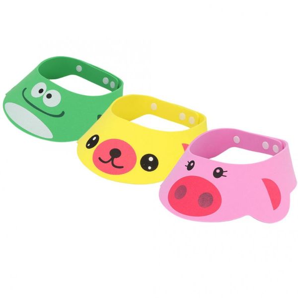 

eva baby shower adjustable baby shampoo cap ear eye protection children bathing cap accessory children shower cap