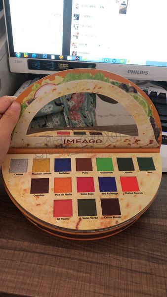 

Imeago viva taco eye hadow palette 15 color makeup eye hadow deliciou topping matte himmer bronzer palette blu h dhl