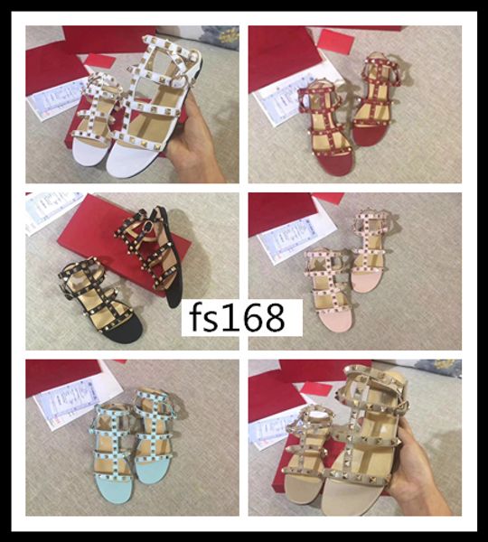 

original box designerwomen's sandals party fashion rivets sandals dance shoes wedding shoes double straps sandalssize 36, Black