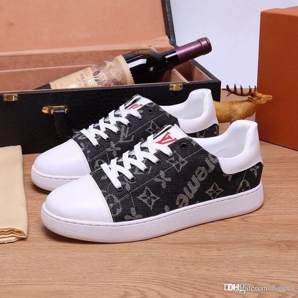 

luxury mens 18 designer shoes louie vuiton trainer sneakers monogram flowers luis men runner sneaker casual shoes, Blue;gray