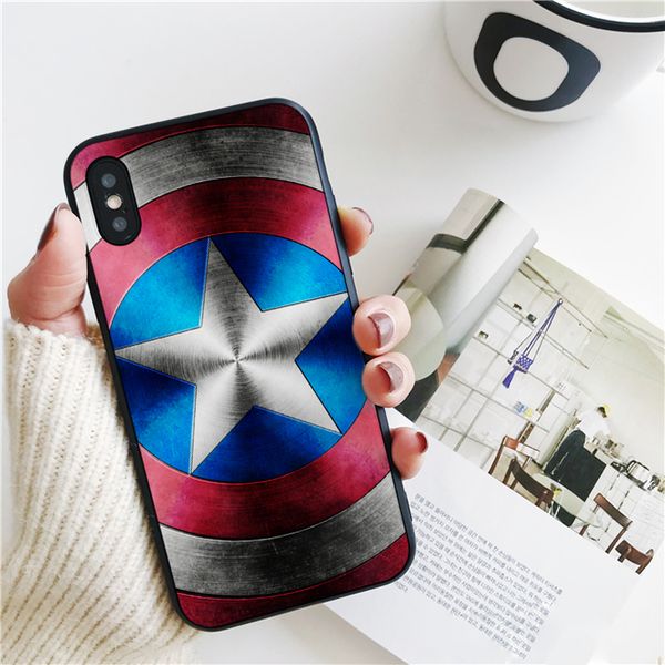 

fundas красного капитан крышка для iphone 11 pro xs max хг чехол для iphone 8 7 6s plus 5s se 5 case мягкого силиконового чехла