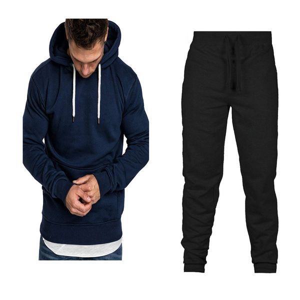 

мђжкого конѬђкоѬ solid инего пђловеѬа мђжкой ип-оп hoodie зимн оен длинн, Black