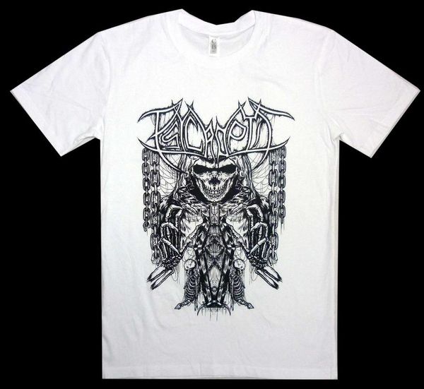 

psycroptic coffin skull white shirt s-3xl official t shirt death metal t-shirt men's tees tee plus size, White;black