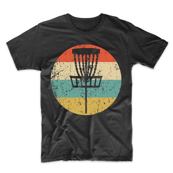 

men's disc golf shirt retro disc golf basket t-shirt 2019 fashion tee, White;black