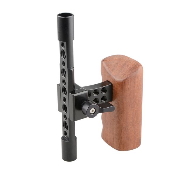 

camvate nato wooden handgrip (right side) & 15mm aluminum cheese rod c2052