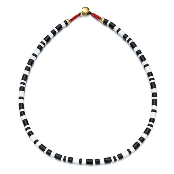 

chokers zmzy fashion black enamel metal beads necklace women men bohemian colorful choker necklaces boho handamde jewelry, Golden;silver