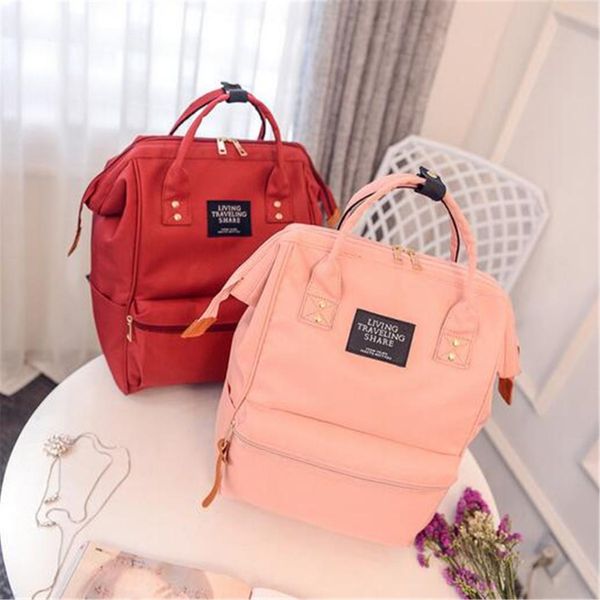 

2019 feminine backpack large schoolbag female canvas shoulder bags totes mummy outdoor travel hand bag casual daypack teen girls