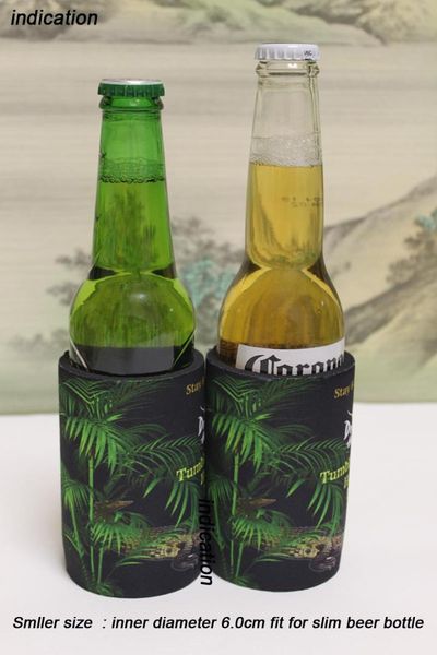 

500pcs smaller size beer bottle coolers neoprene stubby holder custom your logo printing with solid base stitched bottom