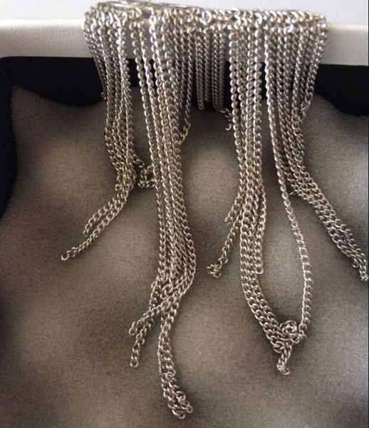 

fashion classic crystal long tassel earrings drop earring for women jewelry lady earrings with flannel bags for gift345345, Silver