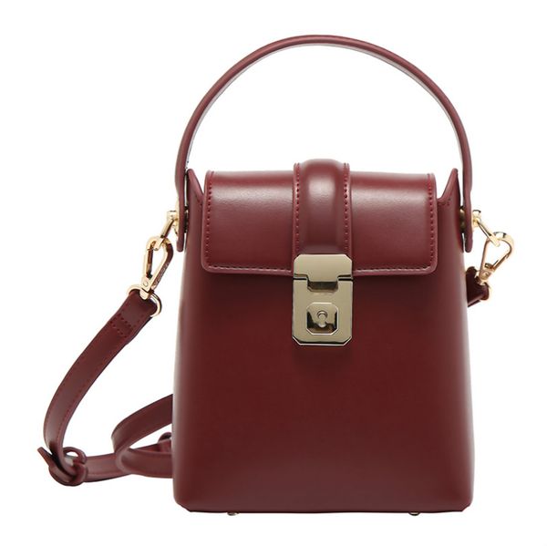 

womens luxury designer bag handbags small square bag box package wild joker single shoulder oblique span smooth textured bottom of rivet 2