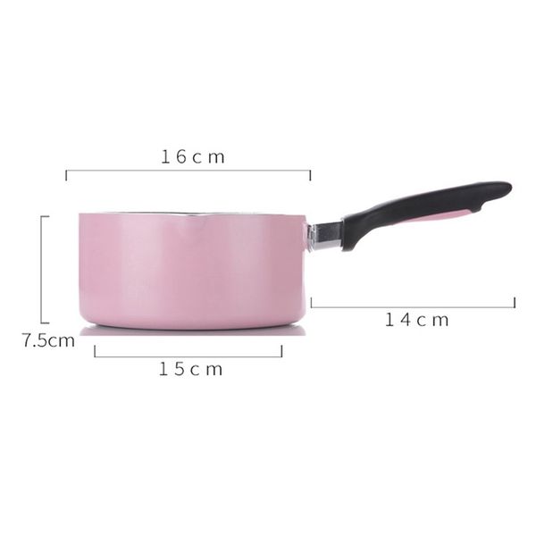 

mini milk pan not-sticky heating pot portable soup pot metal flat-bottomed multifunction egg soup noodles kitchen cooking tool other bakewar