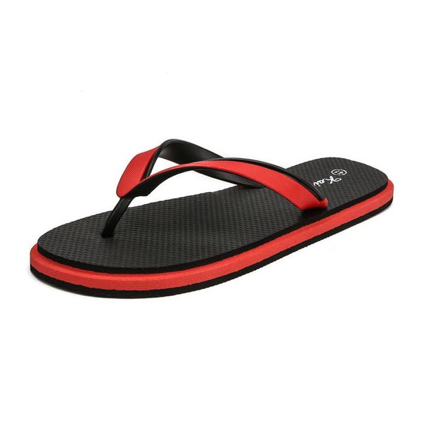 

flip flops men beach flat sandals open toe outdoor casual male sandals flip flops 40-45 big sizes summer shoes men slippers, Black