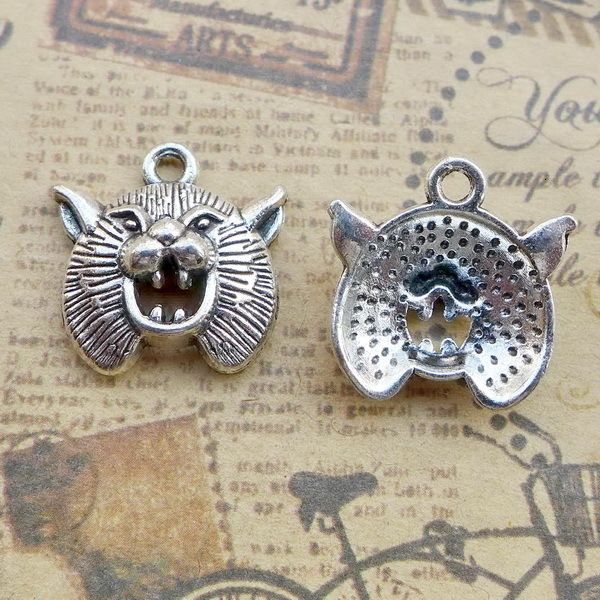 

a4340 20*19.5mm leopard head ancient silver combine gold product parts diy100 individual / package 2.5 g, Bronze;silver