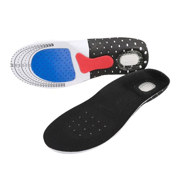 

1 pair absorbent breathable basketball football cushion pad inserts arch support sports insoles honeycomb flat foot, Black