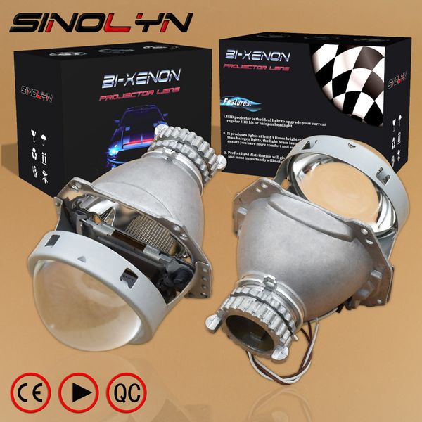

hid projector headlight bi-xenon lens 3.0'' upgrade ultra bright lenses for h4 car accessories retrofit use d2s d2h xenon bulbs