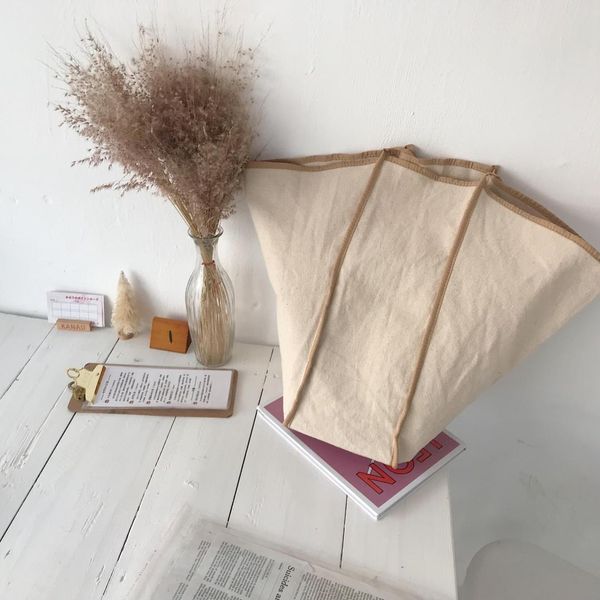 

2019 korean style oversize canvas women handbag bat bag large capacity female big totes lady shoulder bags bolsa shopping bag