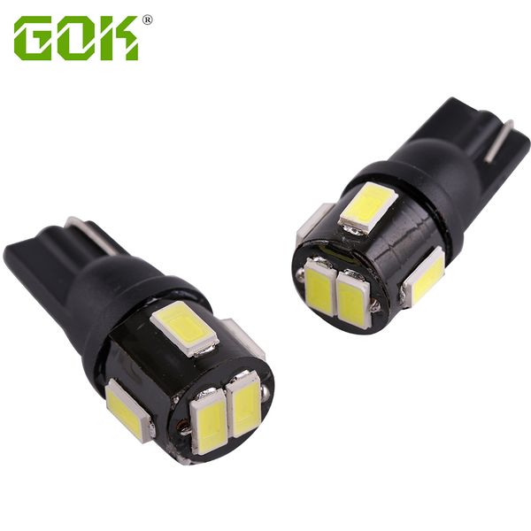 

4pcs t10 led w5w 6smd 5730 led bulbs car light 194 168 clearance reading license plate lamp interior dome lights 12v 6000k