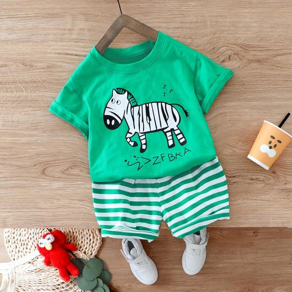 

2020 summer infant одежда наборы с коротким рукавом мультфильм футболка шорты детские для девочек для мальчиков одежда детей костюма, White