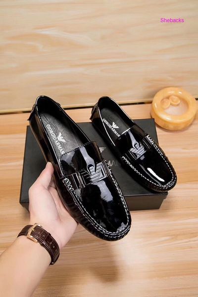 

gz5w men lazy shoe black leisure flat shoes buckle leather loafers casual wan1 20ym l5ht, Black;red