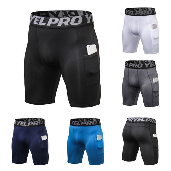 

new fashionmen's sports training bodybuilding workout fitness sport short for 2019 male mid elastic waist sports shorts, White;black