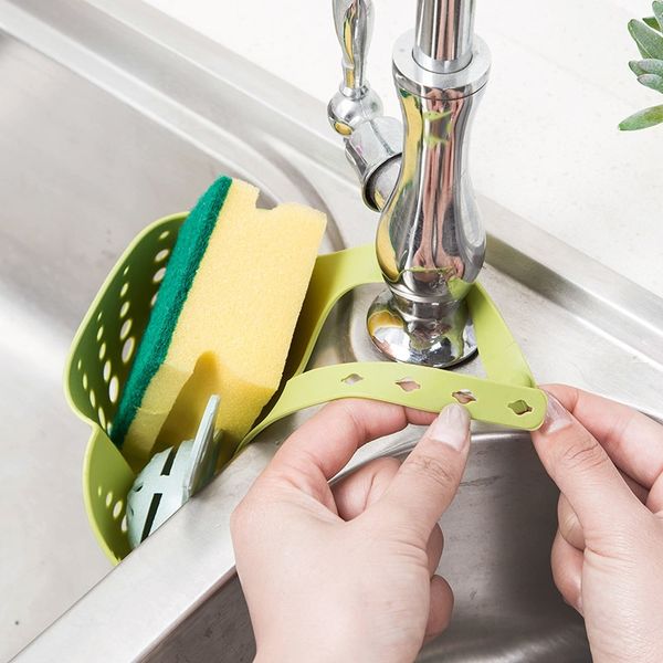 

kitchen sink drain portable basket home hanging drain basket bag bath storage tool spong sink holder kitchen accessories utensil