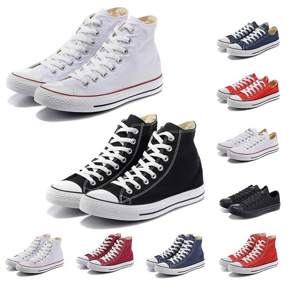 

converse горячая качественная повседневная мужчин и женщин тройной черный белый красный оранжевый синий холст 1970-е годы звезда платформа c, Black