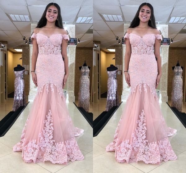

elegant pink mermaid long prom evening dresses off shoulders with sleeves see through designer formal pageant dress gowns new, Black