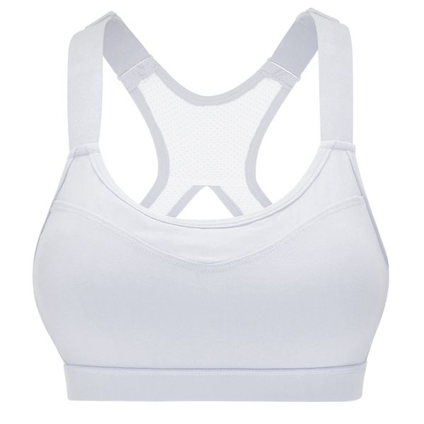 

high stretch breathable sports bra adjustable spaghetti straps fitness women sport bra for running yoga gym, White;black