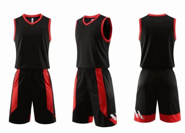 2019 Männer beliebte benutzerdefinierte Basketballbekleidung Persönlichkeit Customized Basketball Trikots Sets mit Shorts Custom Herren Basketball Uniformen Yakuda