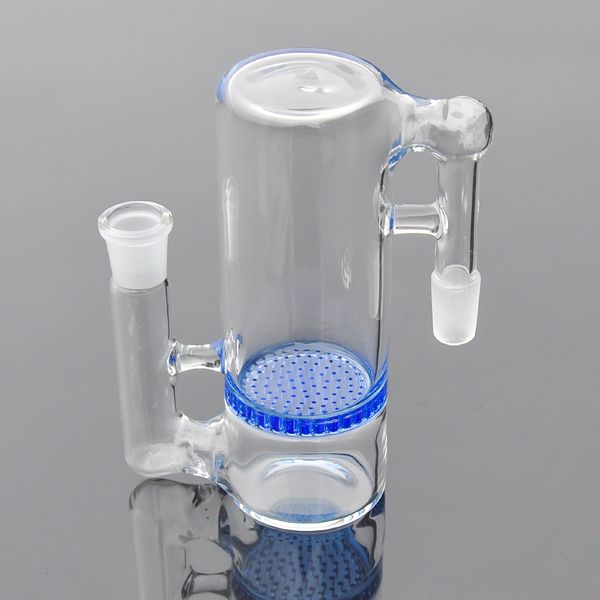 Ash Catcher 50 mm One Disk Glass Bubbler 14,4 mm 18,8 mm Joint Female-Male Triple HC Glass Bong Hookahs Dab Oil Rig
