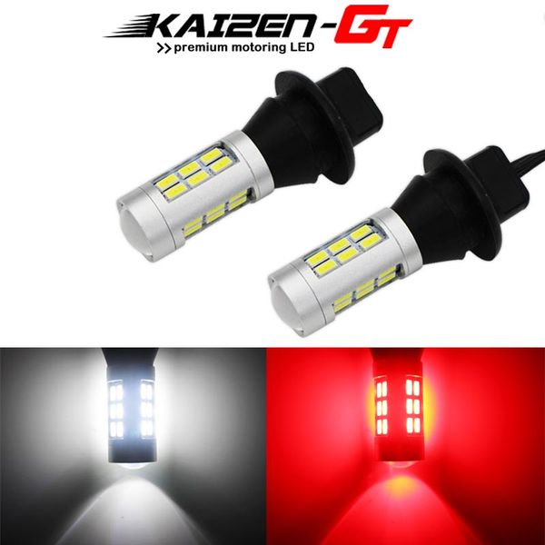 

dual-color white & red 7440 w21w t20 car led t25 3156 bulbs 1156 p21w 7506 for backup reverse light & rear fog/4th brake light