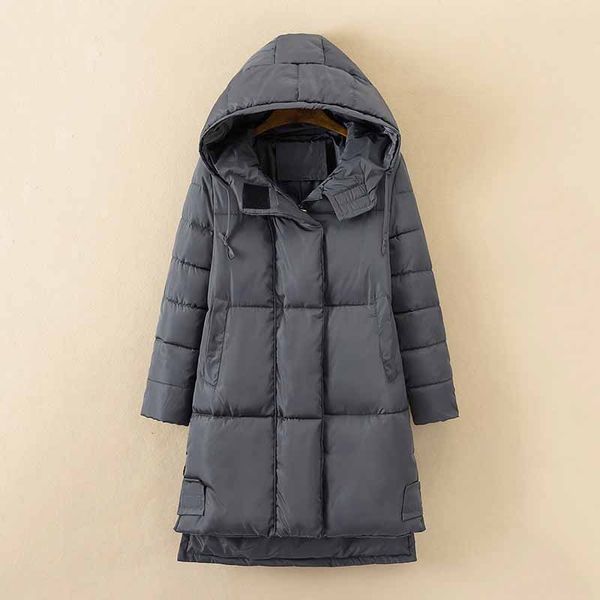 

plus size 5xl women clothing winter parkas thick down cotton jacket 2018 new hooded cotton warm outwear female basic coats 358, Black