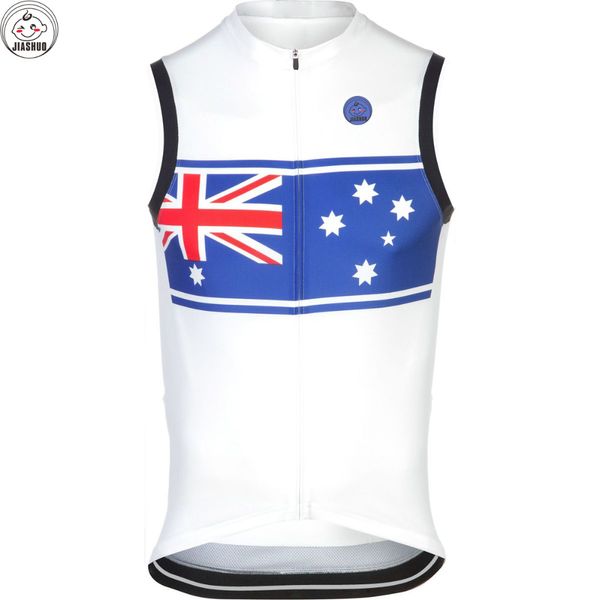

new 2017 national australia race team mountain / road pro cycling vest / jersey jiashuo customized bike ropa ciclismo maillot, Black
